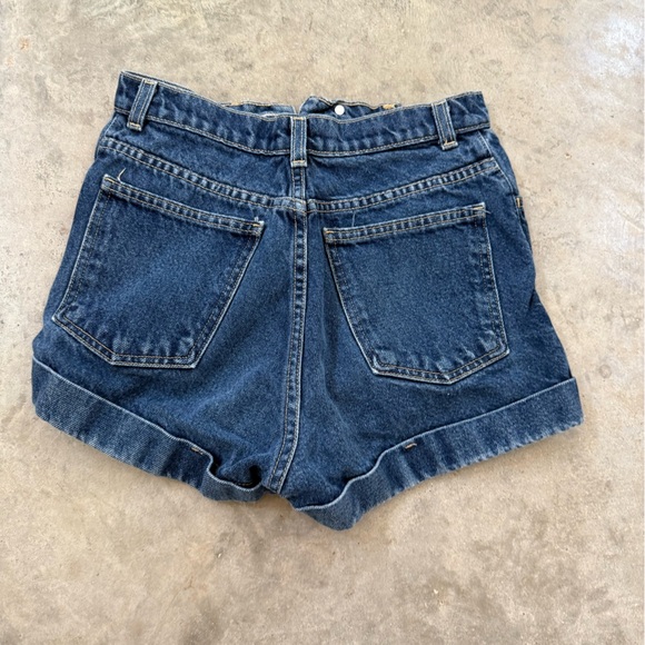 American Apparel Blue Denim Shorts - Picture 4 of 5